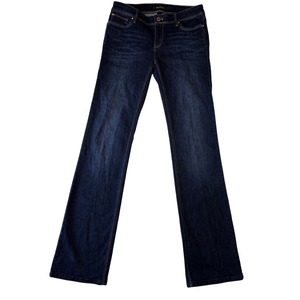 White House Black Market Bootcut Jeans Dark Wash Indigo Size 2R Denim Pants
